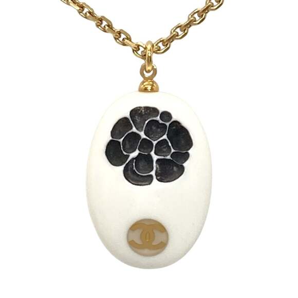 Chanel Cc Logo Pendant Necklace Gold- #243996C46B